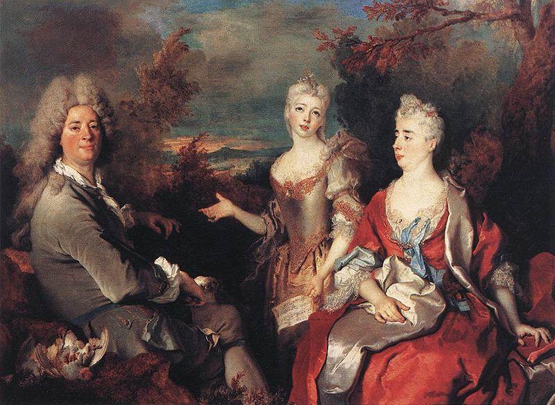 Nicolas de Largilliere Portrait de famille oil painting image